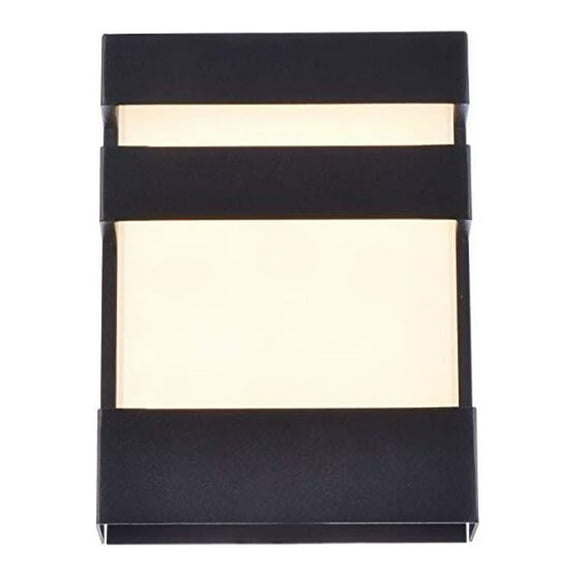 Raine Integrated LED wall sconce in black