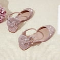 thumbnail image 6 of REDARER Girls Glitter Dress Sandals, 2.5cm Low Heel Closed Toe Wedding Party Shoes, Princess Stage Performance Sandals for Kids,Size:12.5-13 Years, 6 of 6