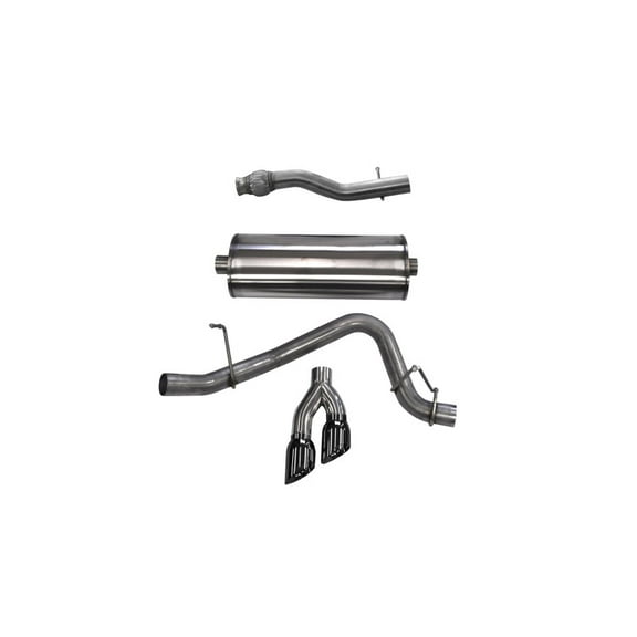 Corsa 2015 GMC Yukon XL 1500 5.3L V8 3in Cat-Back Single Side Exit Twin 4in Black Tips