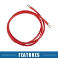 thumbnail image 5 of Unique Bargains 6 AWG Battery Cable 182cm 6FT 6 AWG Gauge Car Battery Inverter Cable with 5/16 Inch Lugs Pure Copper Red, 5 of 6