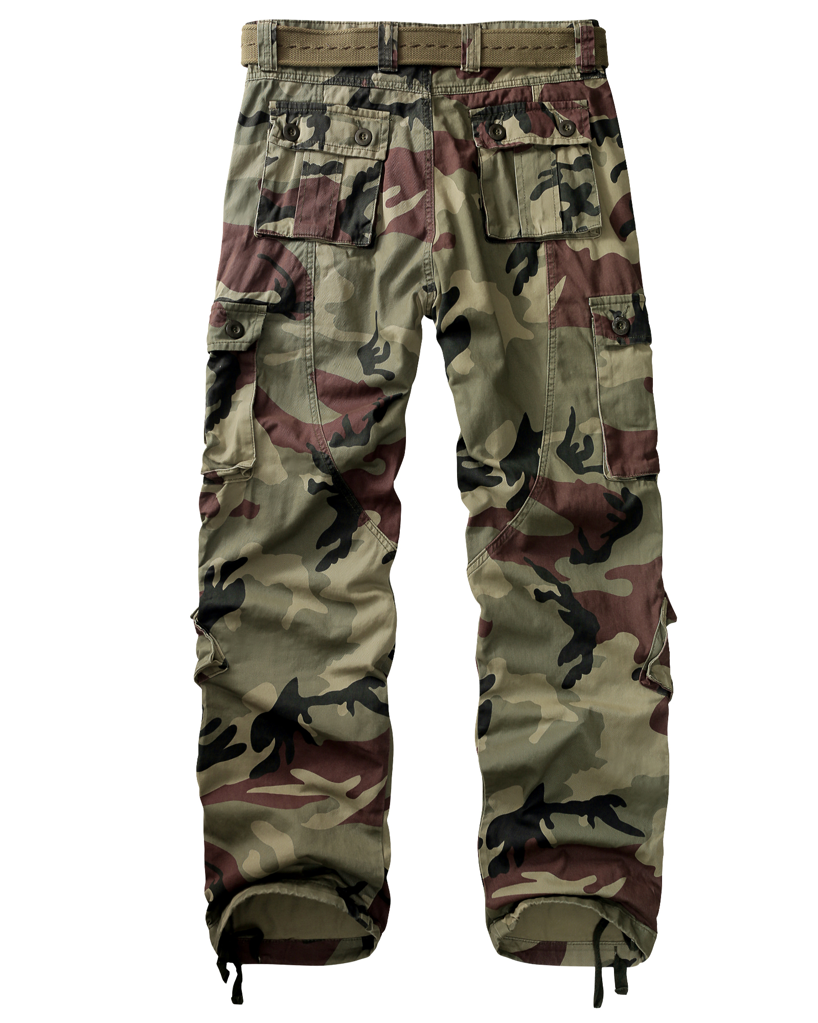TRGPSG Men's Cargo Pants with 9 Pockets, Camouflage photo 6