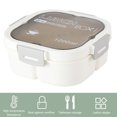 thumbnail image 3 of YAOMOBB Bento Box Student Bento Box Thick Material High Capacity Three Compartments Leakproof and Micro Heated, 3 of 7