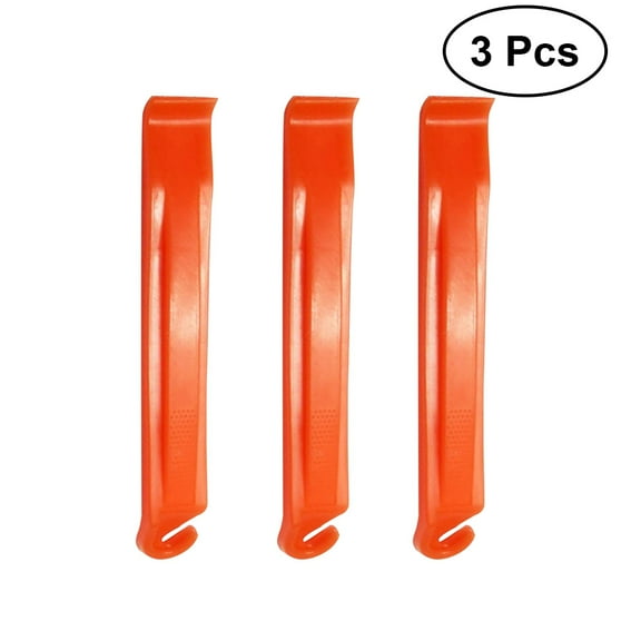 Gratier 3pcs Tire Levers Tire Crowbar Tyre Opener Tire Repair Tools Tire Pry Bar Accessories (Orange)