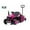 Magenta, variant on Ambifirner 2-in-1 Kids Electric Ride On Tractor with Detachable Trailer :12V Farm Tractor Toy Vehicle Farm Theme Powered Ride-On with Parent Remote Control, LED Lights, Music, Bluetooth & Horn