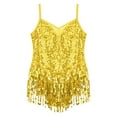 thumbnail image 3 of Alvivi Kids Girls Sequins Tassel Latin Salsa Dance Dress Modern Jazz Ballroom Costume, 3 of 7