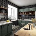 thumbnail image 5 of 3D Wall Stickers Brick Wallpaper Tile for Kitchen Bathroom Backsplash Aunty-Tile 30x30Cm, 5 of 5