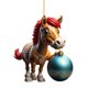 thumbnail image 1 of Adorno colgante Lemononstore 2D con diseño de caballo de dibujos animados, pequeño colgante de acrílico, accesorios G, 1 of 8