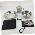 thumbnail image 3 of Camping utensils Camping Cookware Picnic Cookware Hiking Cookware Stainless Steel Cookware, 3 of 7