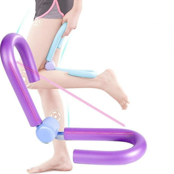 Purple Gym Thigh Master Leg Exerciser Workout Machine Home Fitness Equipment for Leg, Thigh, Arm, Chest, and Waist Muscles