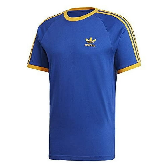 adidas Originals 3-Stripes T-Shirt Royal Blue/Yellow