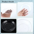 thumbnail image 5 of 200 Pieces Disposable Clear Plates 5 Inch Round Small Trays For Wedding Party Catering Hotel Dessert Bbq Picnic, Food-Grade Material Odorless Heat-Resistant Thickened, 5 of 6