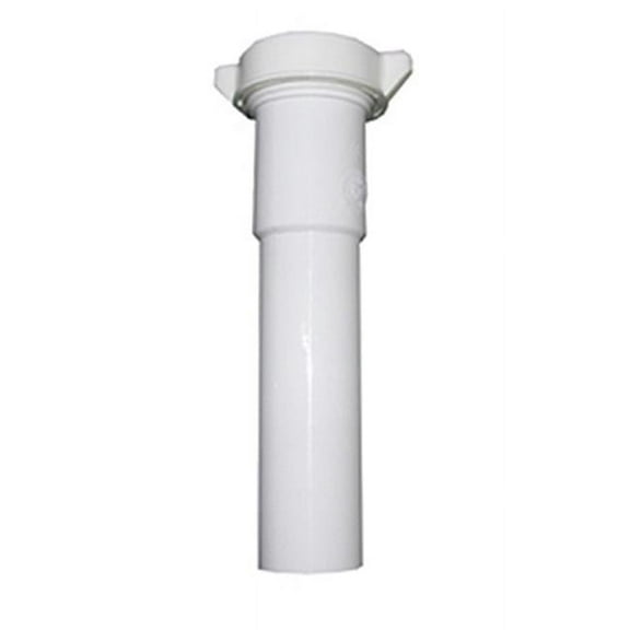 Larsen Supply 03-4321 6 in. PVC Lavatory-Kitchen Drain Extension Tube - White