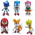 thumbnail image 1 of Ensemble de 6 Pcs Sonic Hedgehog Amy Tails Mephiles Knuckles Figurine en PVC 6 Cm/2,4 Po, 1 of 4