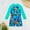 XXB Blue, variant on Baby Girl Swimsuit Long Sleeve Rashguard Printing Beach Bathing Suit Swimwear Baby Bathing Suit Girl,Size 3 Years-4 Years
