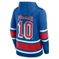 thumbnail image 3 of Men's Fanatics Artemi Panarin Royal New York Rangers Name & Number Lace-Up Pullover Hoodie, 3 of 3