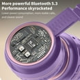 thumbnail image 4 of Kchsji Bluetooth 53 Wireless Headphones Noise Reduction High-Definition Stereo Sound Long Battery Life Adjustable Earphones with Wired Wireless Modes for Travel Gym Office Home Entertainment, 4 of 6