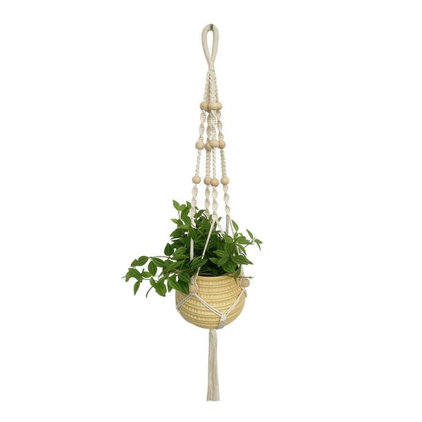 Cotton Rope Pot Holder Plant Hanger Braided Hanging Planter Net Bag