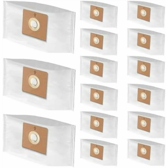 Replacement for Atrix Vacuum Bags, AHC-2 HEPA Fleece Filter Bags, compatible with Atrix Turbo Red Canister Vacuum Cleaner Model# AHC-1 (15Pack)