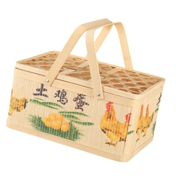 Cesta de picnic portátil multiusos para pasteles, aperitivos y camping. D