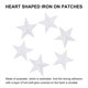thumbnail image 4 of Pequeño 5Estrellas Termoadhesivos Parches Bordado Coser Parches Apliques Prenda Adornos para Ropa Reparación Mochila Zapatos Decoración Blanco Paquete de 30, 4 of 6