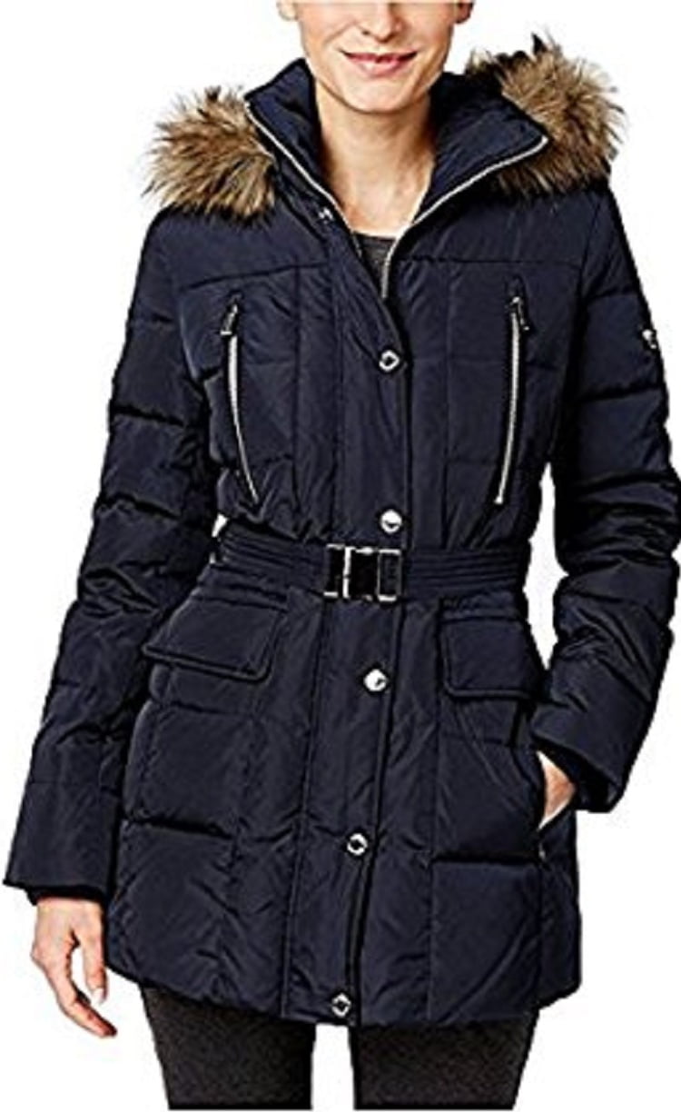 Michael Kors - Michael Kors Belted Down Coat - Walmart.com - Walmart.com