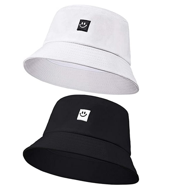 Sombreros de pescador con cara sonriente, sombreros de playa plegables, sombreros de pescador para mujeres y hombres