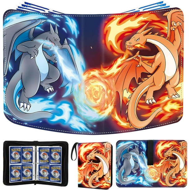 Card Binder Trading Cards Case With 55 Sleeves, 4Pocket Card Book