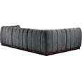 thumbnail image 6 of Meridian Furniture Quinn 4-Piece L-Shaped Fabric Modular Sectional in Dark Gray, 6 of 15