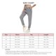 thumbnail image 3 of Pantalones deportivos para mujer con cordón, cómodos, transpirables, bolsillos en la cintura elástica, pantalones de chándal sueltos informales para deportes y correr, gris S, 3 of 4