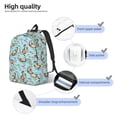 thumbnail image 3 of Yiaed Cute Otters Print Print Laptop Backpack Travel Canvas Backpack Vintage Aesthetic Backpack for School Knapsack Backpack Backpack for School-Medium, 3 of 5