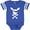 Football Blue and White, variant on Inktastic Cute Easter Pirate Bunny with Eyepatch and Earring Boys or Girls Baby Bodysuit