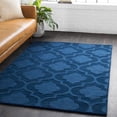 thumbnail image 4 of Hauteloom Institute Wool Living Room, Bedroom Area Rug - Solid & Striped - Navy - 2' x 3', 4 of 11