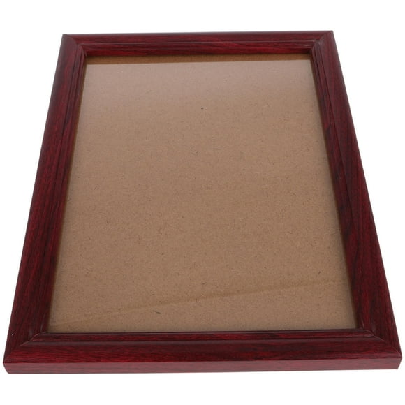 BRIGHTFUFU Document Picture Frame Diploma Frame Wood Wall Mountable Rustic Dark Brown 1Set