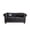 Black-2 Seat, variant on Hommoo 83.5"W Luxury Tech Fabric Chesterfield Loveseat, 2-Seater Sofa Couches with Button Tufted Design &Rolled Arms, Black