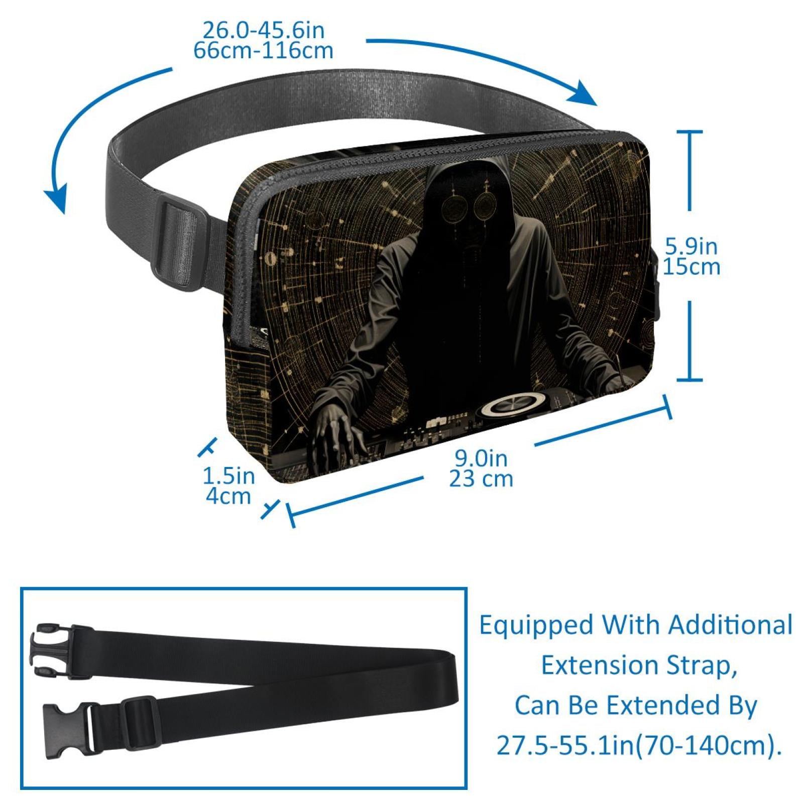 Cartoons Lightweight Adjustable Running Belt Bag Fanny Pack Waist Pack with Extension Strap Unisex