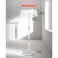 thumbnail image 4 of KFFKFF 43-Inch Acrylic Podium Stand, Portable Floor-Standing Lectern with Adjustable Reading Surface, Book Clips, and Wide Desk for Events, Presentations, and Meetings, 4 of 9