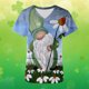 thumbnail image 4 of Puntoco Camisa Mujer Manga Corta Cuello Pico San Patricio Estampado Con Protector Bolsillo Liquidación Puntoco Puntoco-5173, 4 of 7