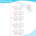 thumbnail image 2 of Superior Hub Adjustable Over The Door Organizer, Metal Hanging Door Organizer with 5 Wire Basket 7 Hooks, Wall Mounted Shelf for Pantry Closet Organization and Storage, White, 2 of 16