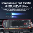 thumbnail image 3 of M.2 NVME to PCIe 4.0 3.0 Adapter With Aluminum SSD Heatsink, NVMe 64Gbps Gen4 PCIE X4 X8 X16 Expansion Card for Desktop PCIE x16, 3 of 6