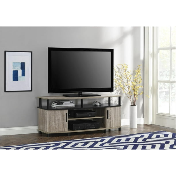 Ameriwood Home Carson TV Stand for TVs up to 50", Distressed Gray Oak