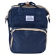 thumbnail image 1 of Mochila multifuncional plegable de gran capacidad para guardar pañales de bebé, ideal para viajes, color azul oscuro., 1 of 14
