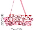thumbnail image 3 of Mrzhqd Valentines Decorations Valentine'S Day Doorplate-Happy Valentine'S Day Sign Farmhouses Decoration-Valentine'S Day Decoration Front Door Decoration--Valentine'S Day Home Decoration, 3 of 9