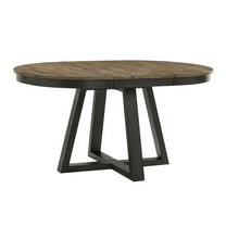 Intercon Table, 42x42-60 Round Dining in Brushed Brown & Pecan