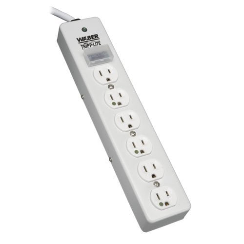 Tripp Lite SPS610HGRA UL1363 Hospital Grade Surge Protector with 6