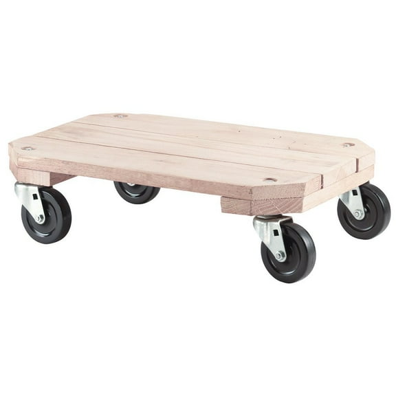 Shepherd Hardware 9854E Solid Wood Plant Dolly, 12-Inch x 18-Inch, 360-lb Load Capacity