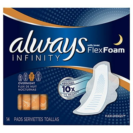 always infinity overnight pads