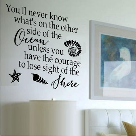 You'll never know what's on the other side of the ocean: Wall Decal 16