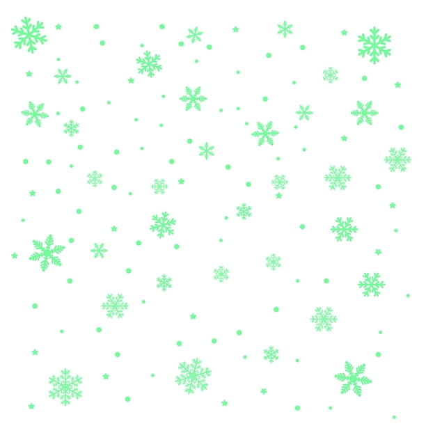 Pegatina De Copo De Nieve Navideño De Pvc Decoración Luminosa Decoración Navideña Diy