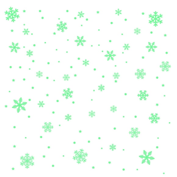 TIELUTT Christmas Snowflake Sticker Luminous Decoration Christmas DIY Decoration Laundry Room Wall Stickers Home Stickers 3d on Tiles Boys Wall Stickers Wall Stickers for Bedroom Girls