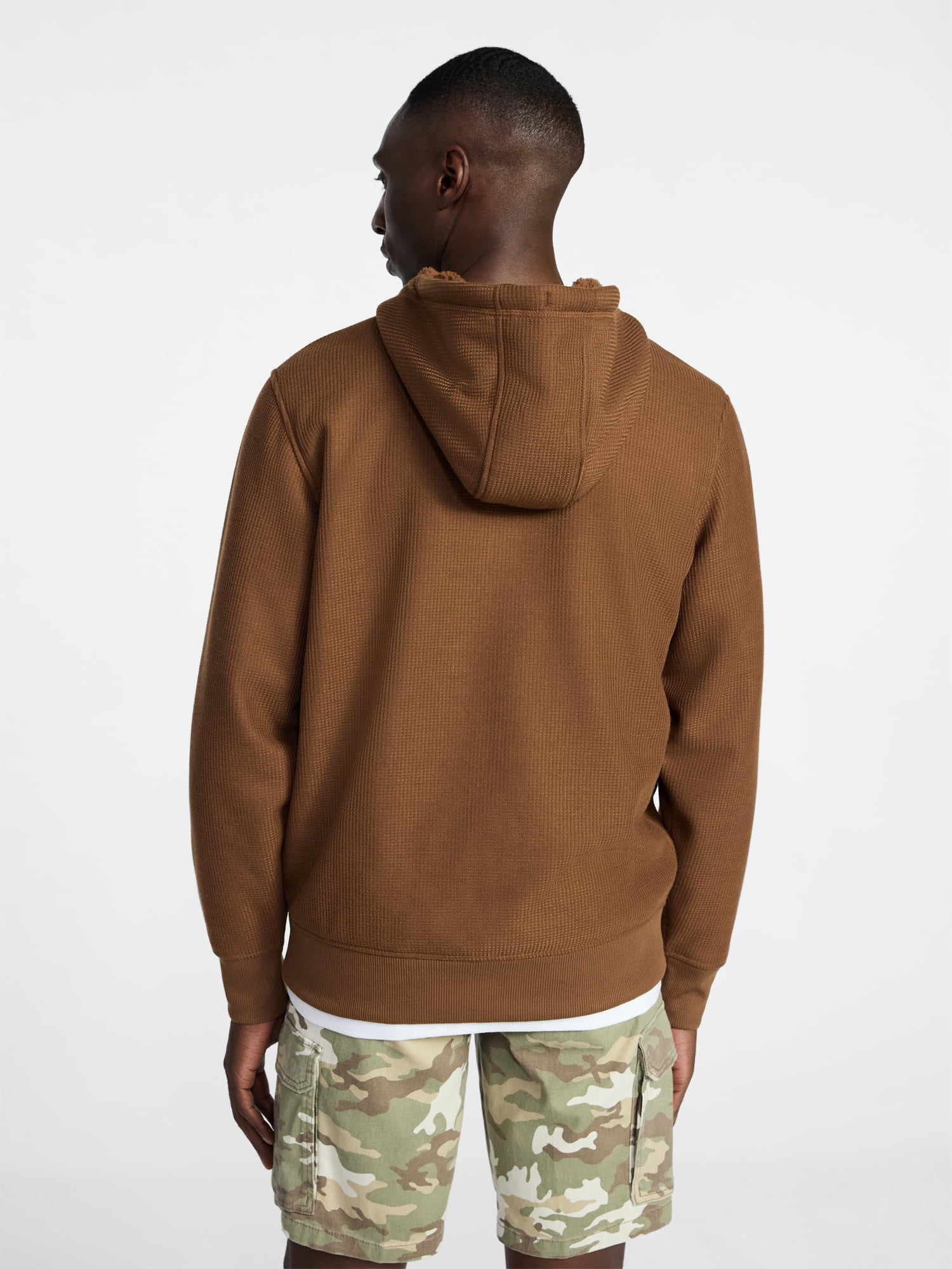George Men's Thermal Hoodie, Sizes S-3XL